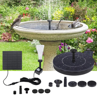 Fuente Solar Flotante para Exteriores