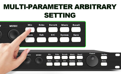 Procesador de Audio Digital x5 y Amplificador